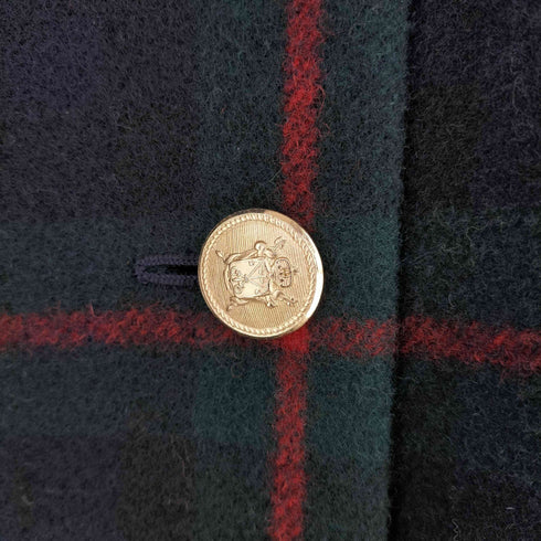 アリスバーリー Aylesbury 金ボタン ダブル チェック コート レディース